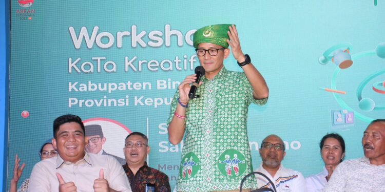 Menteri Pariwisata dan Ekonomi Kreatif Sandiaga Uno Dukung Workshop Kabupaten/Kota Kreatif di Bintan