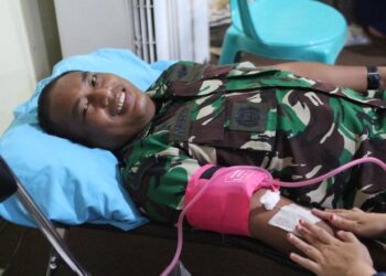 Semarakkan HUT Ke-7, SMSI Pohuwato Gelar Donor Darah