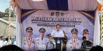 Pembangunan SMKN 13 Batam Resmi Dimulai, Ansar Ahmad Hadir Letakkan Batu Pertama